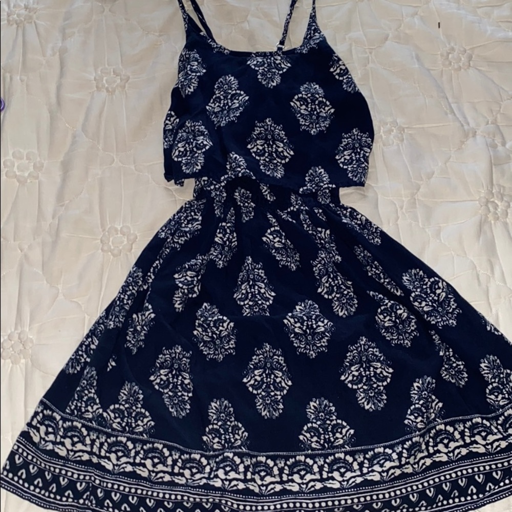 Hollister Criss Cross Navy sundress!!!